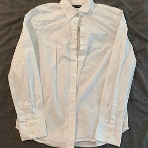 Women’s JCrew White Long Sleeve Button Up (S)